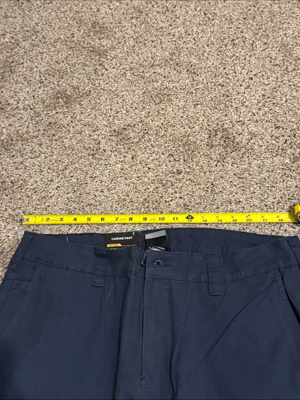 Colorado Clothing Men's Navy Blue Relaxed Fit Canvas Pants size 38x30 (NWT)